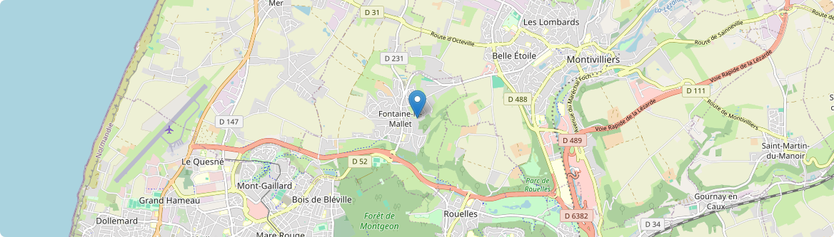 Fontaine-la-Mallet - Carte