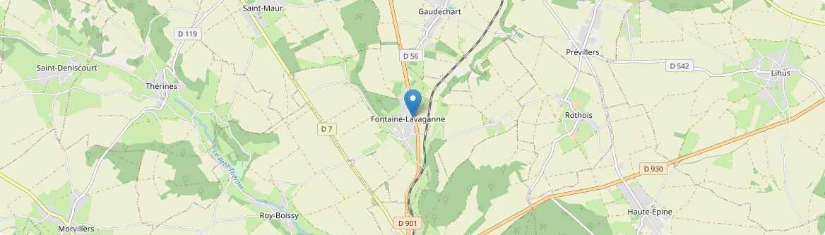 Fontaine-Lavaganne - Carte