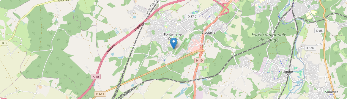 Fontaine-le-Comte - Carte