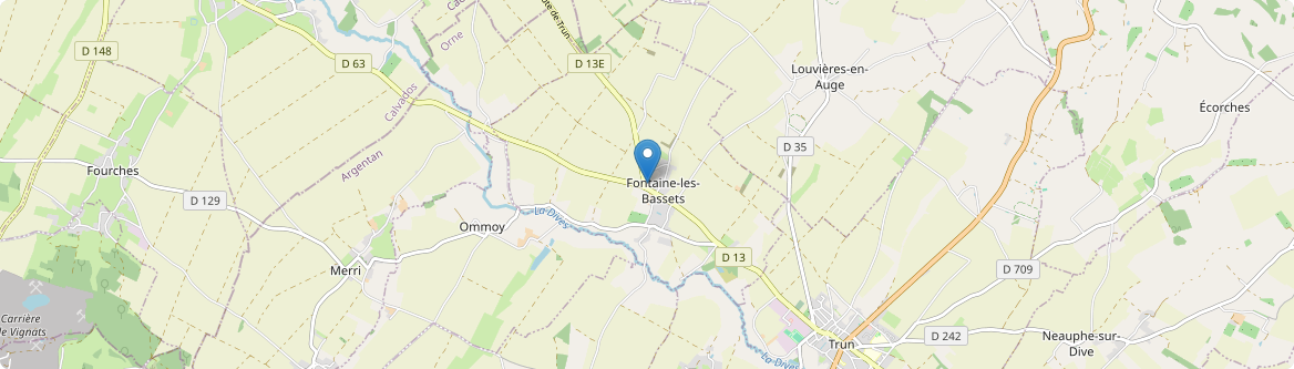 Fontaine-les-Bassets - Carte