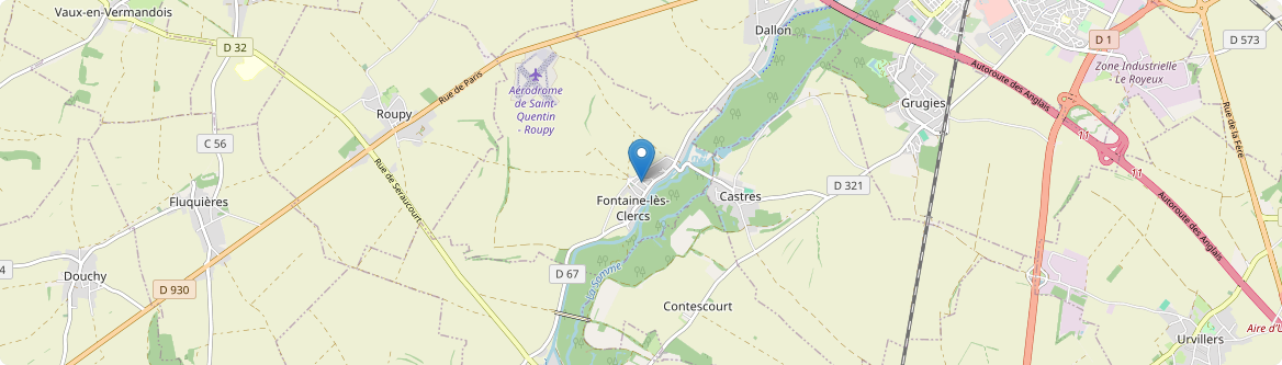 Fontaine-lès-Clercs - Carte