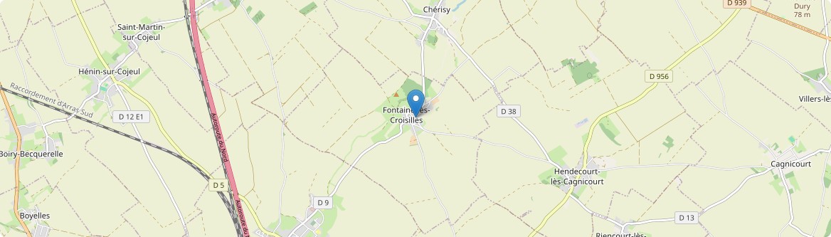 Fontaine-lès-Croisilles - Carte