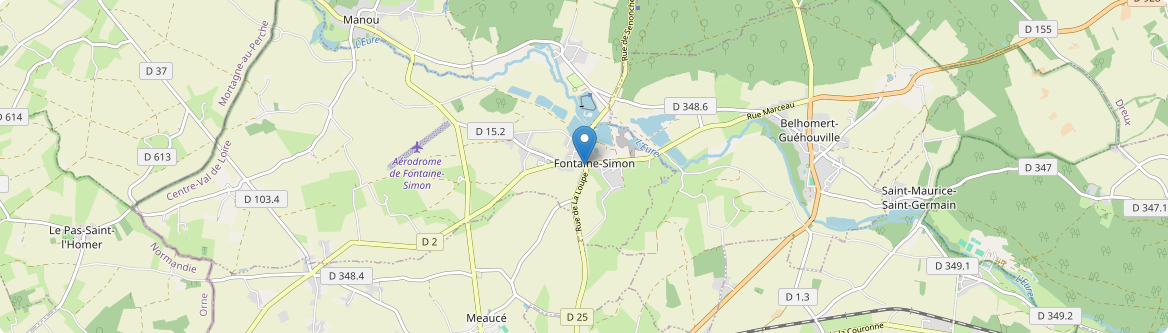 Fontaine-Simon - Carte