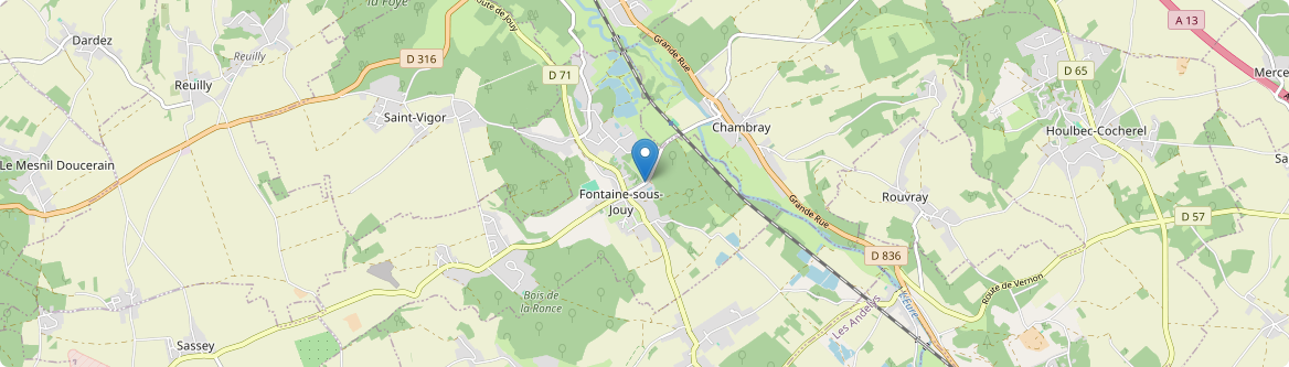 Fontaine-sous-Jouy - Carte