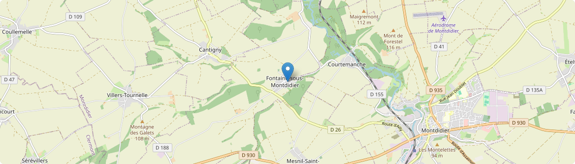 Fontaine-sous-Montdidier - Carte