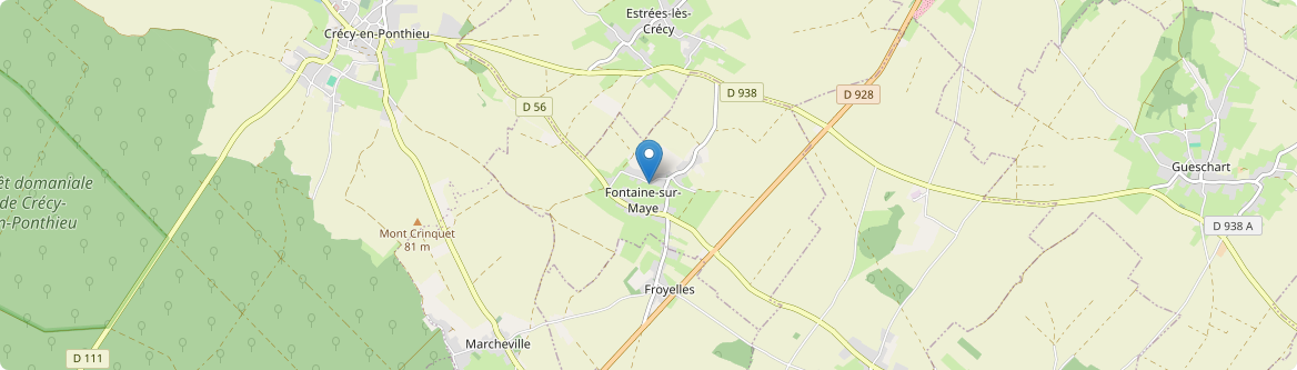 Fontaine-sur-Maye - Carte