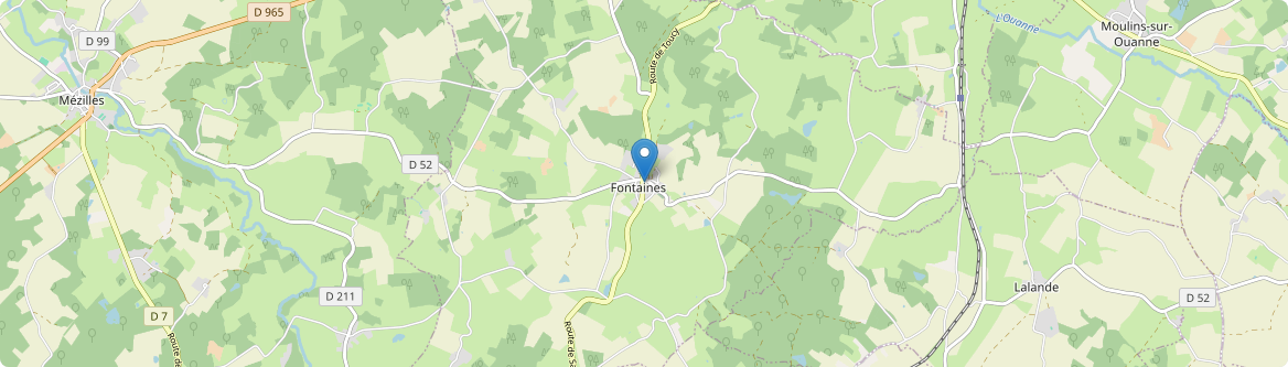 Fontaines - Carte