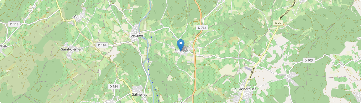 Fontanès - Carte