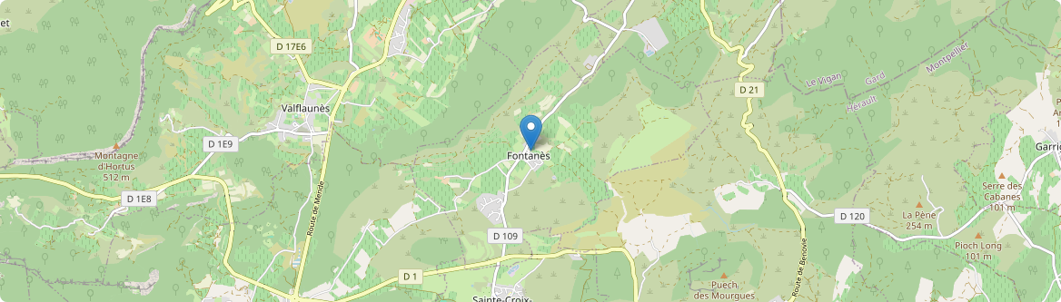 Fontanès - Carte