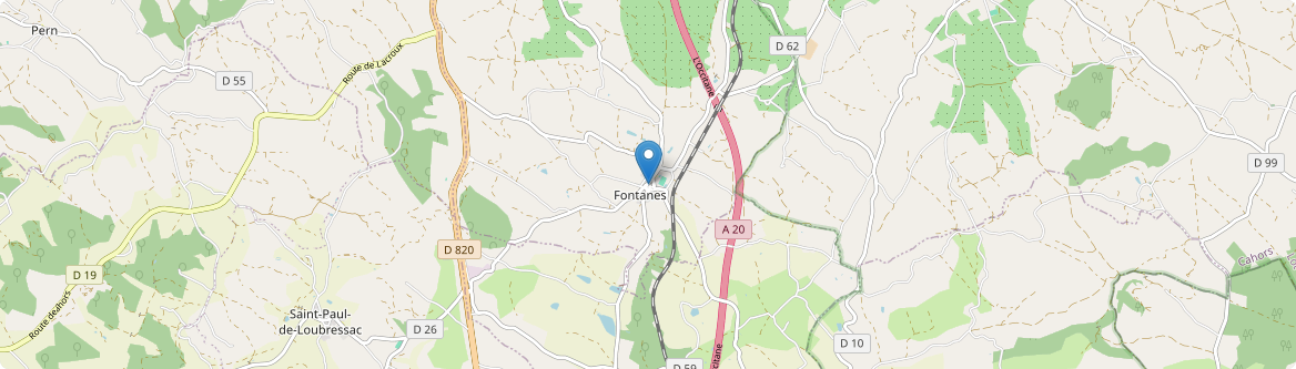 Fontanes - Carte