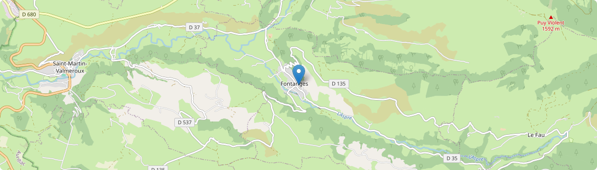 Fontanges - Carte