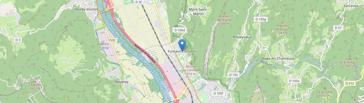 Fontanil-Cornillon - Carte