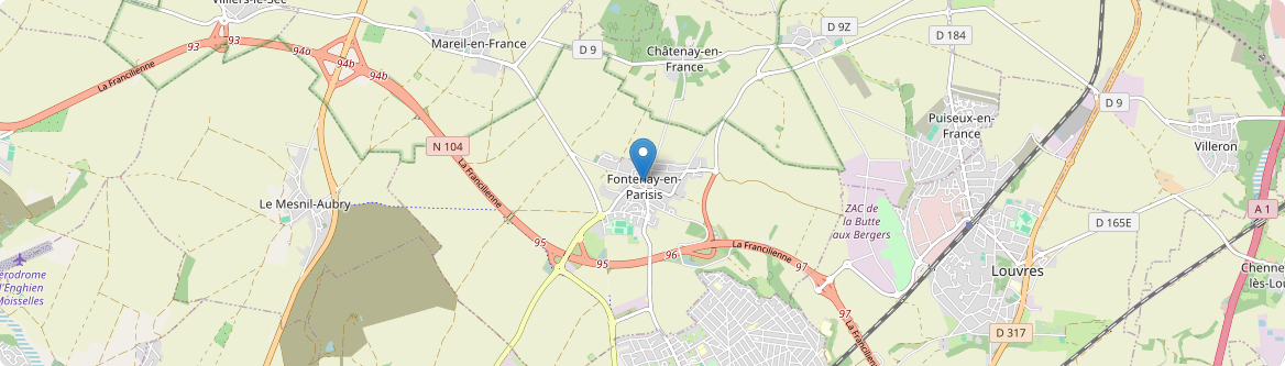 Fontenay-en-Parisis - Carte