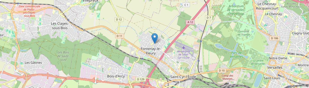 Fontenay-le-Fleury - Carte