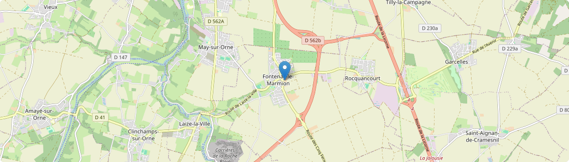 Fontenay-le-Marmion - Carte