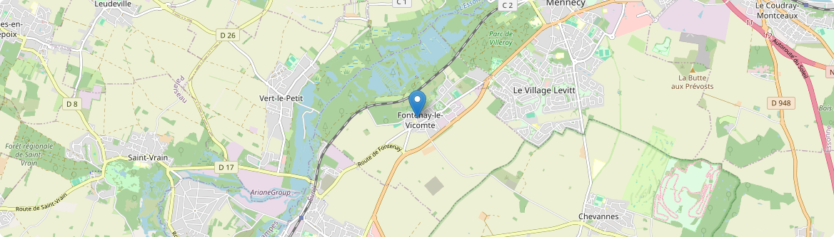 Fontenay-le-Vicomte - Carte