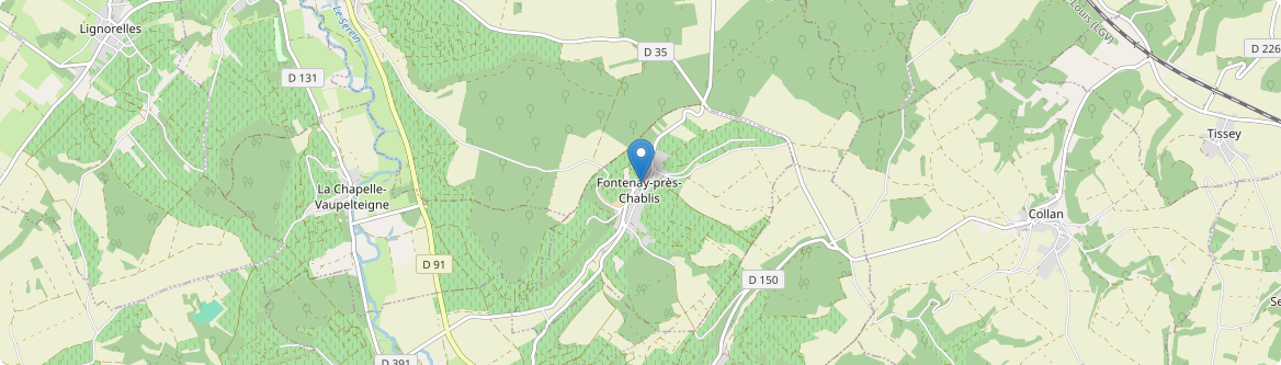 Fontenay-près-Chablis - Carte