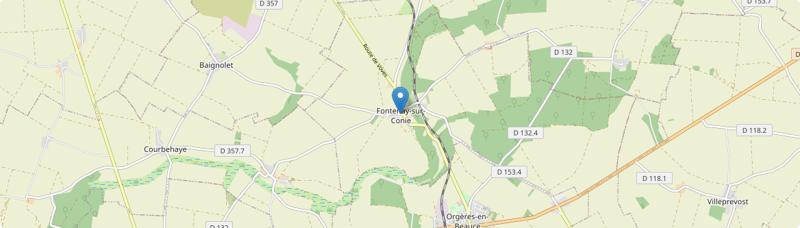 Fontenay-sur-Conie - Carte