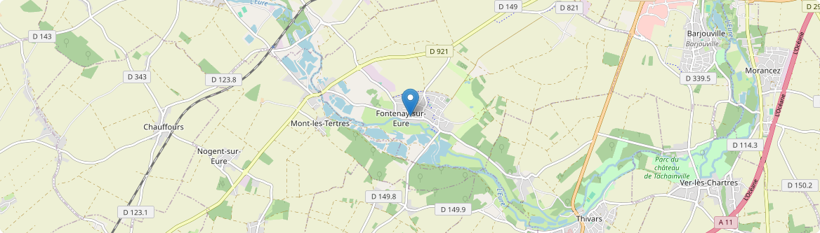Fontenay-sur-Eure - Carte