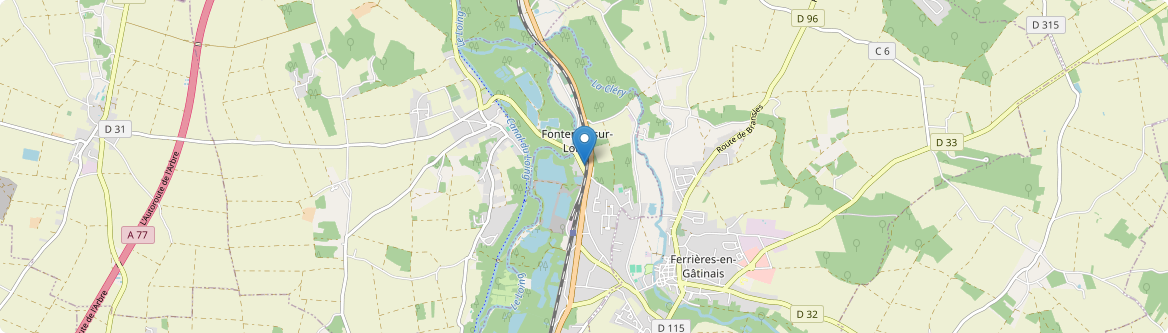 Fontenay-sur-Loing - Carte