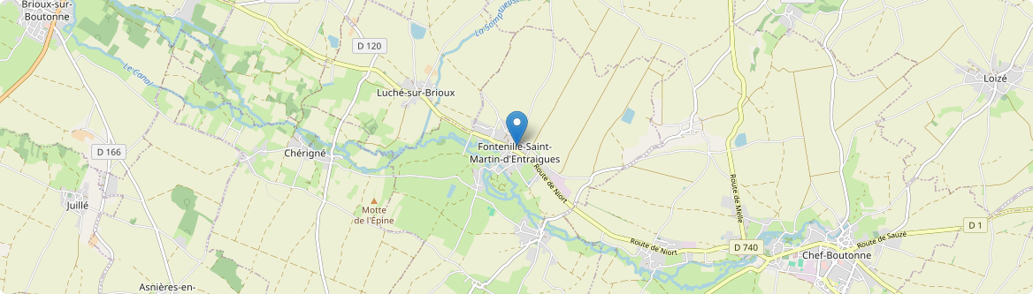 Fontenille-Saint-Martin-d'Entraigues - Carte