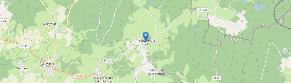 Fontenois-la-Ville - Carte