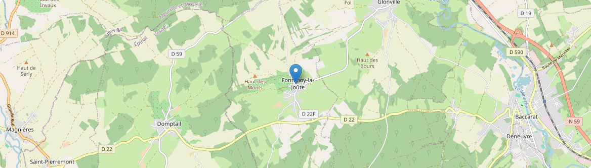 Fontenoy-la-Joûte - Carte