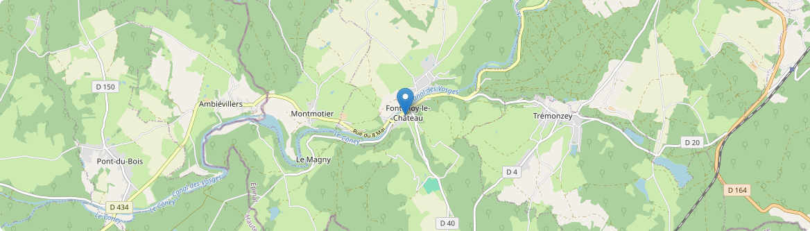 Fontenoy-le-Château - Carte