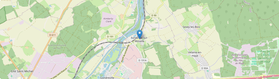 Fontenoy-sur-Moselle - Carte