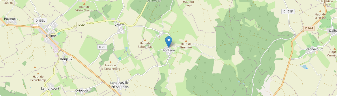 Fonteny - Carte