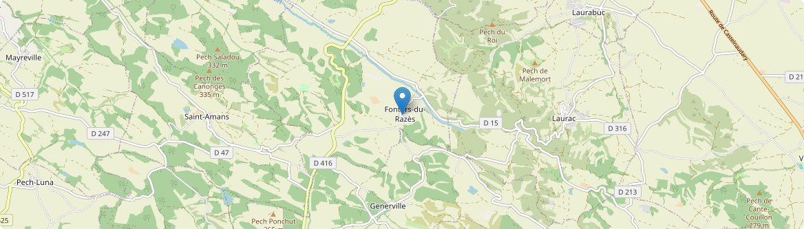 Fonters-du-Razès - Carte