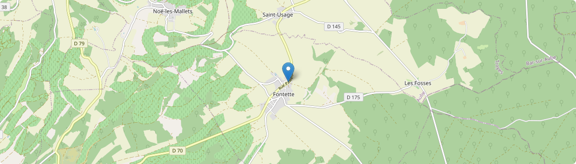Fontette - Carte
