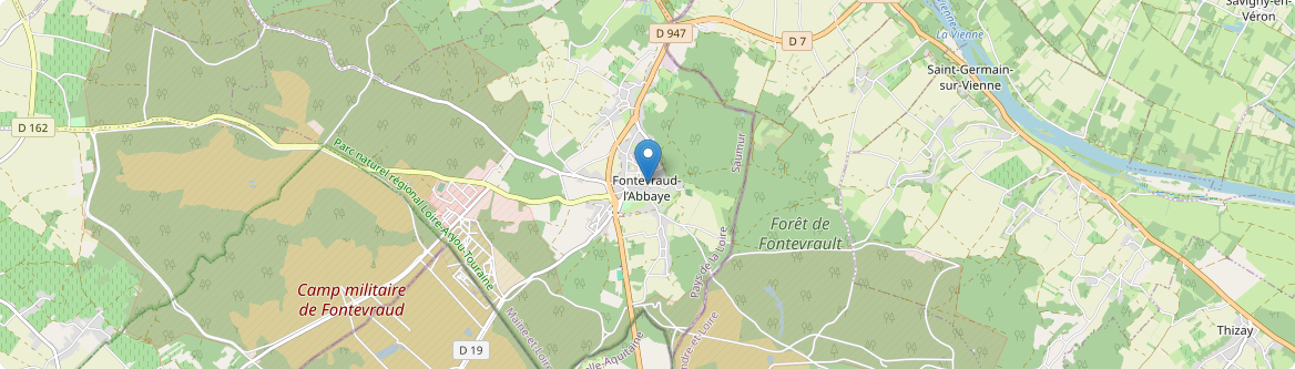 Fontevraud-l'Abbaye - Carte