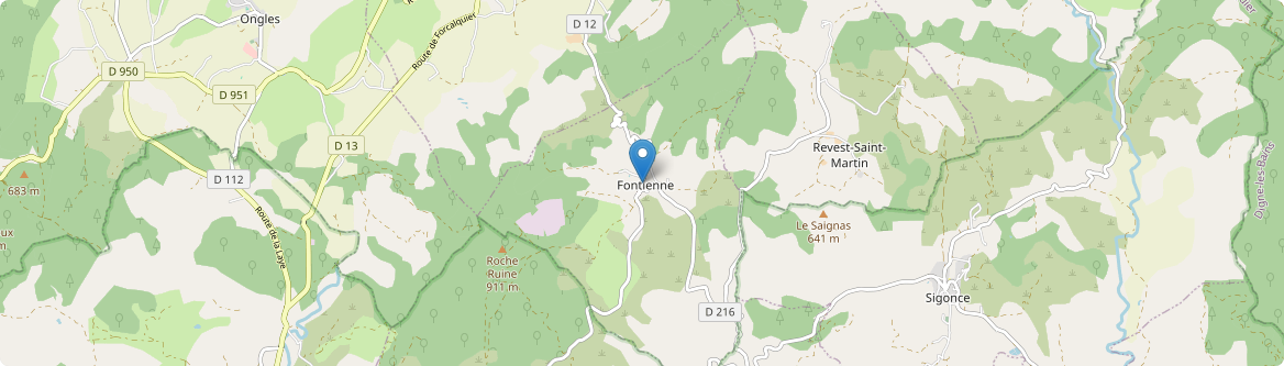 Fontienne - Carte