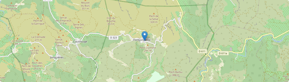Fontjoncouse - Carte