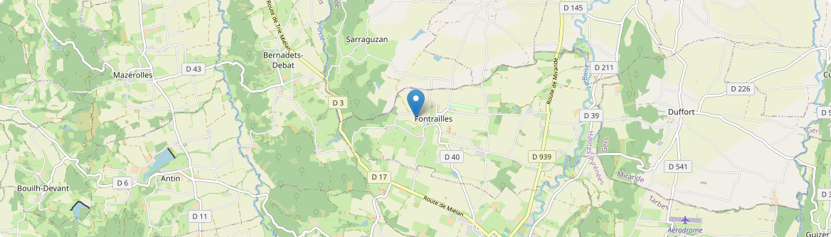 Fontrailles - Carte