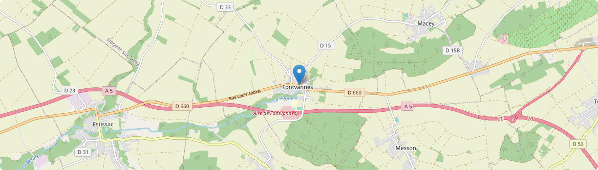 Fontvannes - Carte