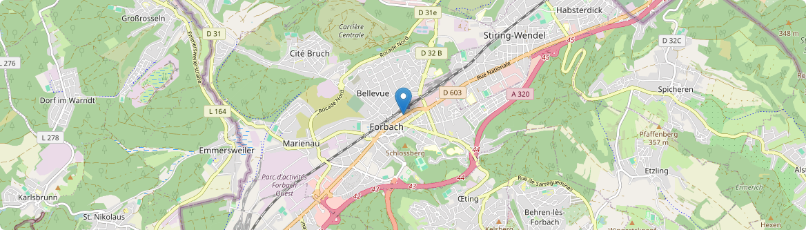 Forbach - Carte