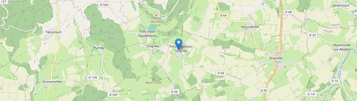 Forcelles-sous-Gugney - Carte