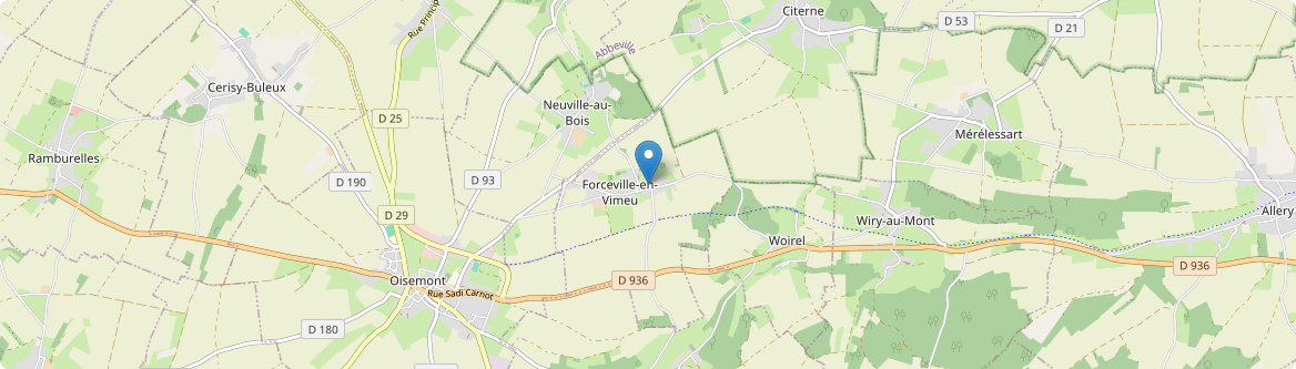 Forceville-en-Vimeu - Carte