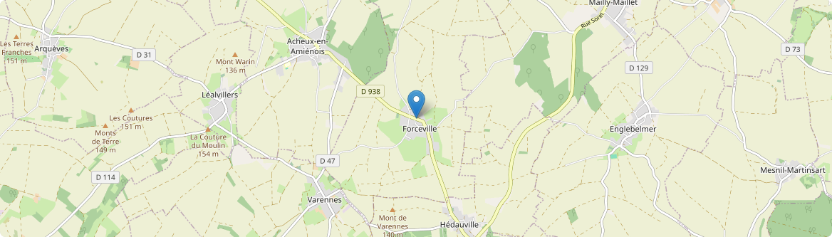 Forceville - Carte