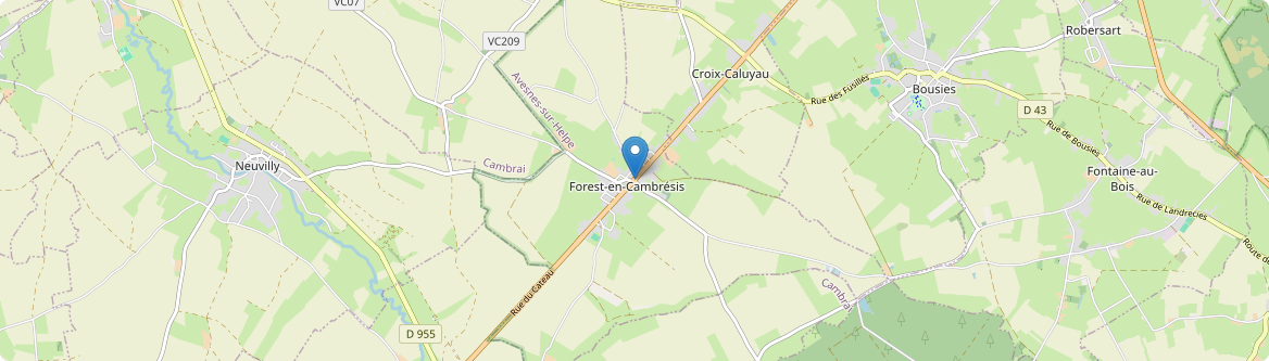 Forest-en-Cambrésis - Carte