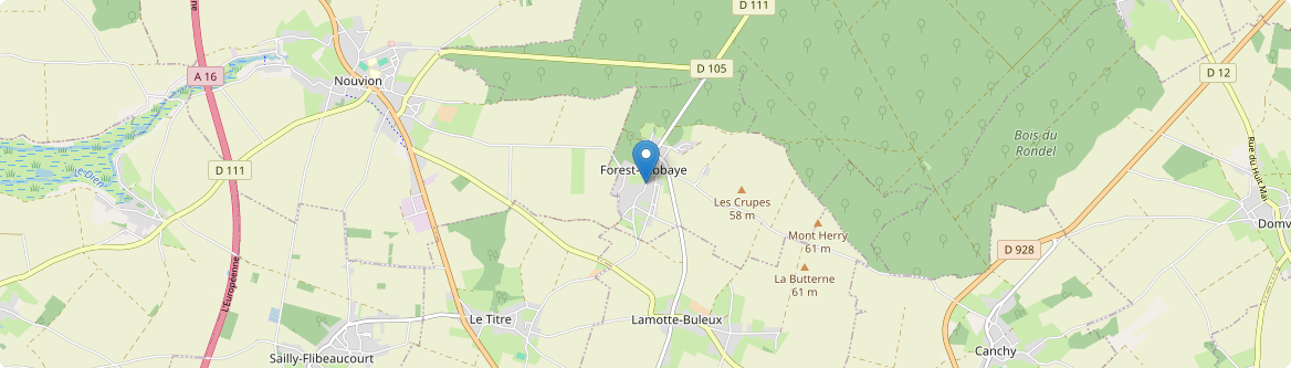 Forest-l'Abbaye - Carte