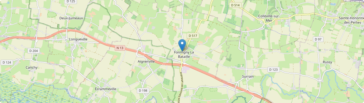 Formigny La Bataille - Carte