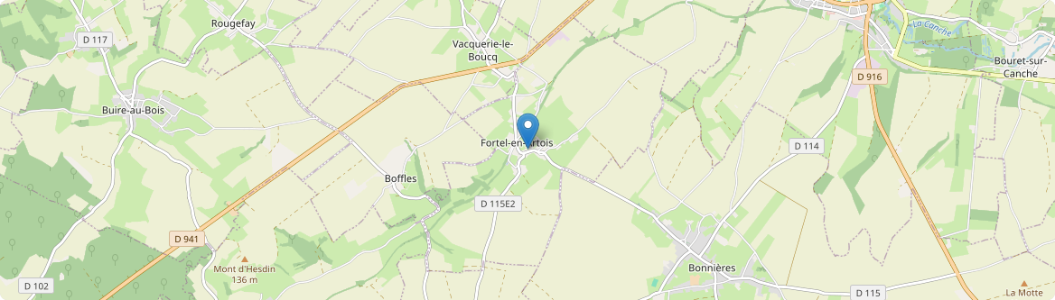 Fortel-en-Artois - Carte