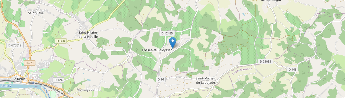 Fossès-et-Baleyssac - Carte