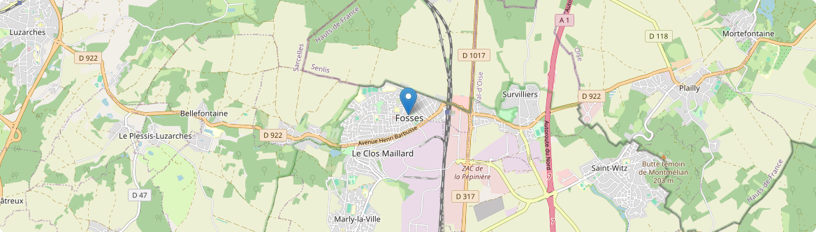 Fosses - Carte