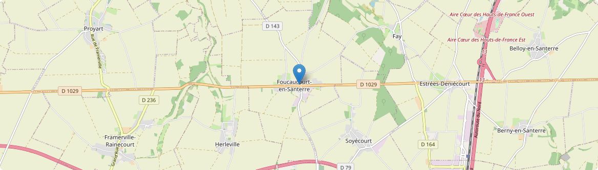 Foucaucourt-en-Santerre - Carte