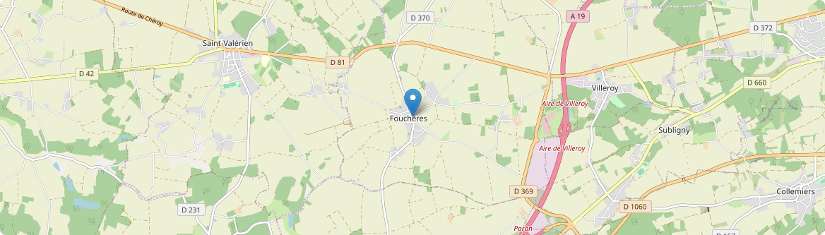 Fouchères - Carte