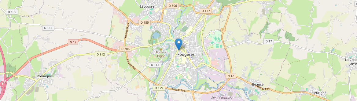 Fougères - Carte